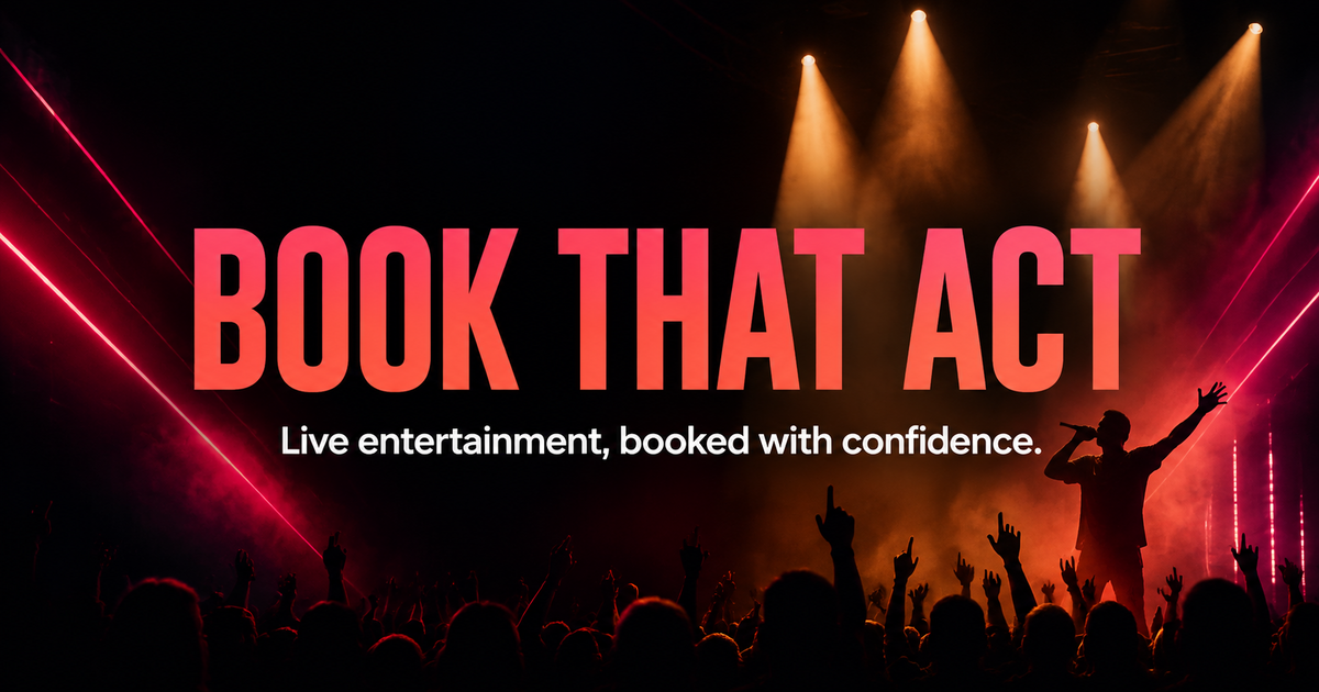 Book That Act homepage
